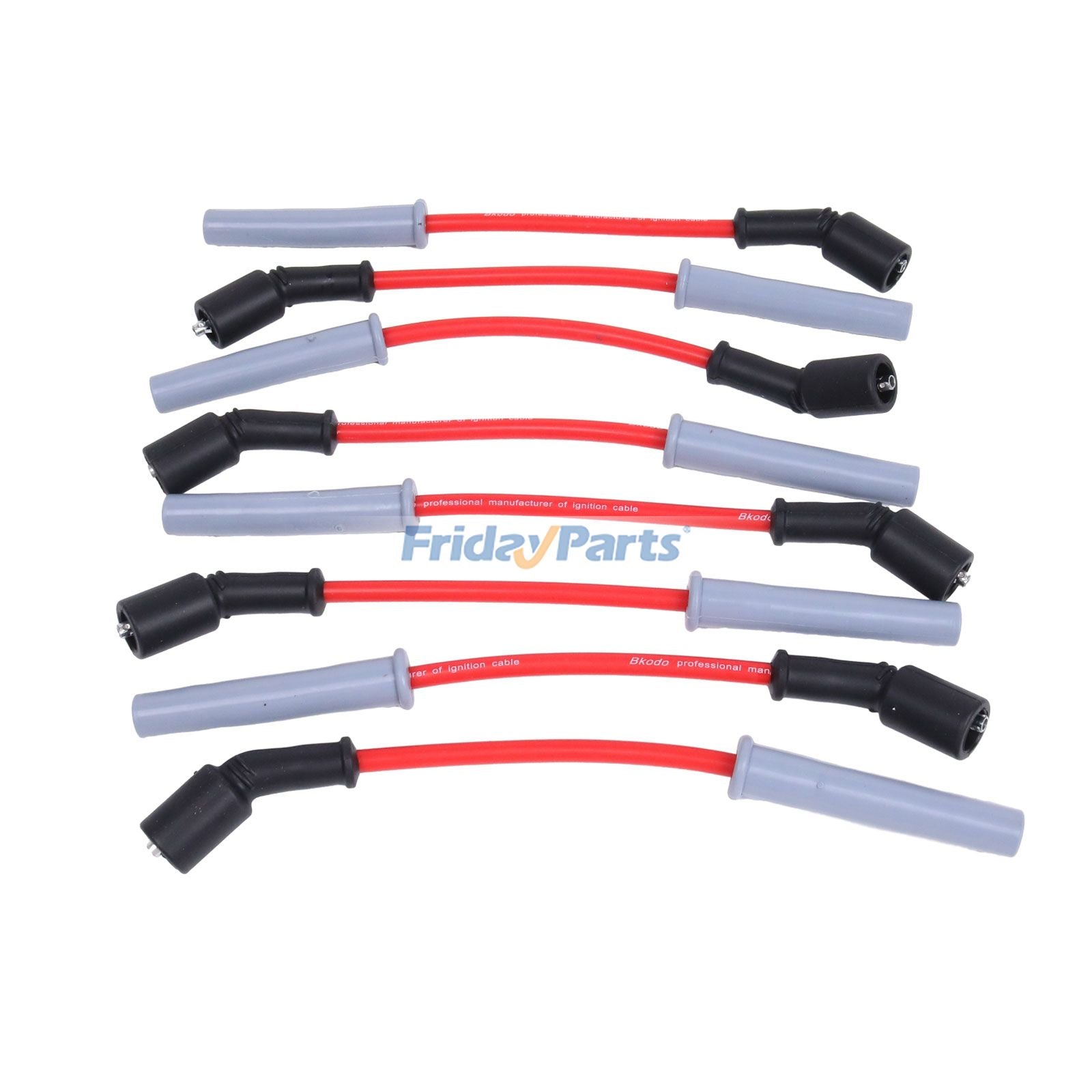 1 Set 8.5mm LS1 Truck Red Spark Plug Wire MSD-32829 for Chevrolet Avalanche Silverado Express1500 2500 3500 GMC Sierra Yukon 2005-2008