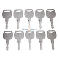 10 Pieces Ignition Key 8035807 701/45501 85804675 5050650256 11306919 for SkyTrak JCB CASE New Holland Volvo Bobcat Loader Telehandler Excavator