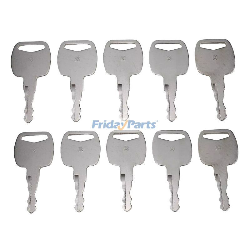 10 Pieces Ignition Key 8035807 701/45501 85804675 5050650256 11306919 for SkyTrak JCB CASE New Holland Volvo Bobcat Loader Telehandler Excavator