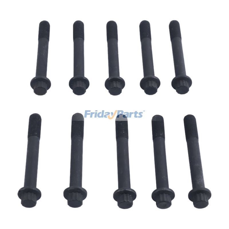 10Pcs Cylinder Head Bolt VI8970369591 87730063 for Isuzu Engine 4LE2 CASE Excavator CX75SR CX80