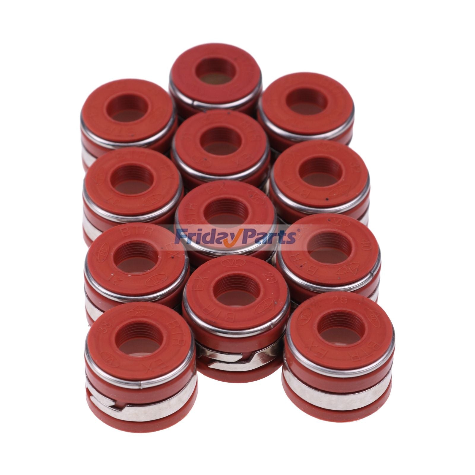 12 Pieces Cylinder Head Seal J921640 4895347 for CASE Engine 4390T 4391TA 6590T Loader 580SM+ 580M 580N 586G 621D 75XT 85XT 90XT 95XT 1845C 430 440 450