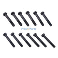 12 Pieces Hexagon Head Cap Screw 3929537 for CASE Engine 6831TA Tractor 2155 2166 2188 2366 1150E 1155E MX180 MX270
