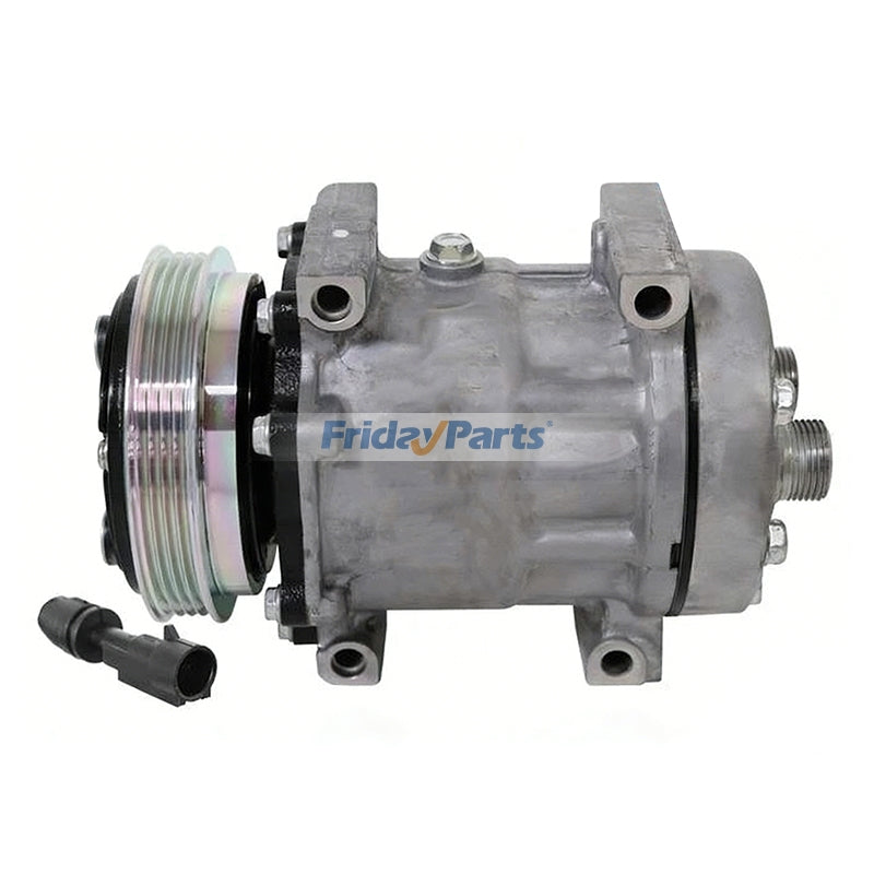 12V 4PK 119MM  SD7H15 A/C Compressor 84159488 for CASE Backhoe Loader 580SN 590SN 580N 580SM Tractor Maxxum 150 Farmall 140A