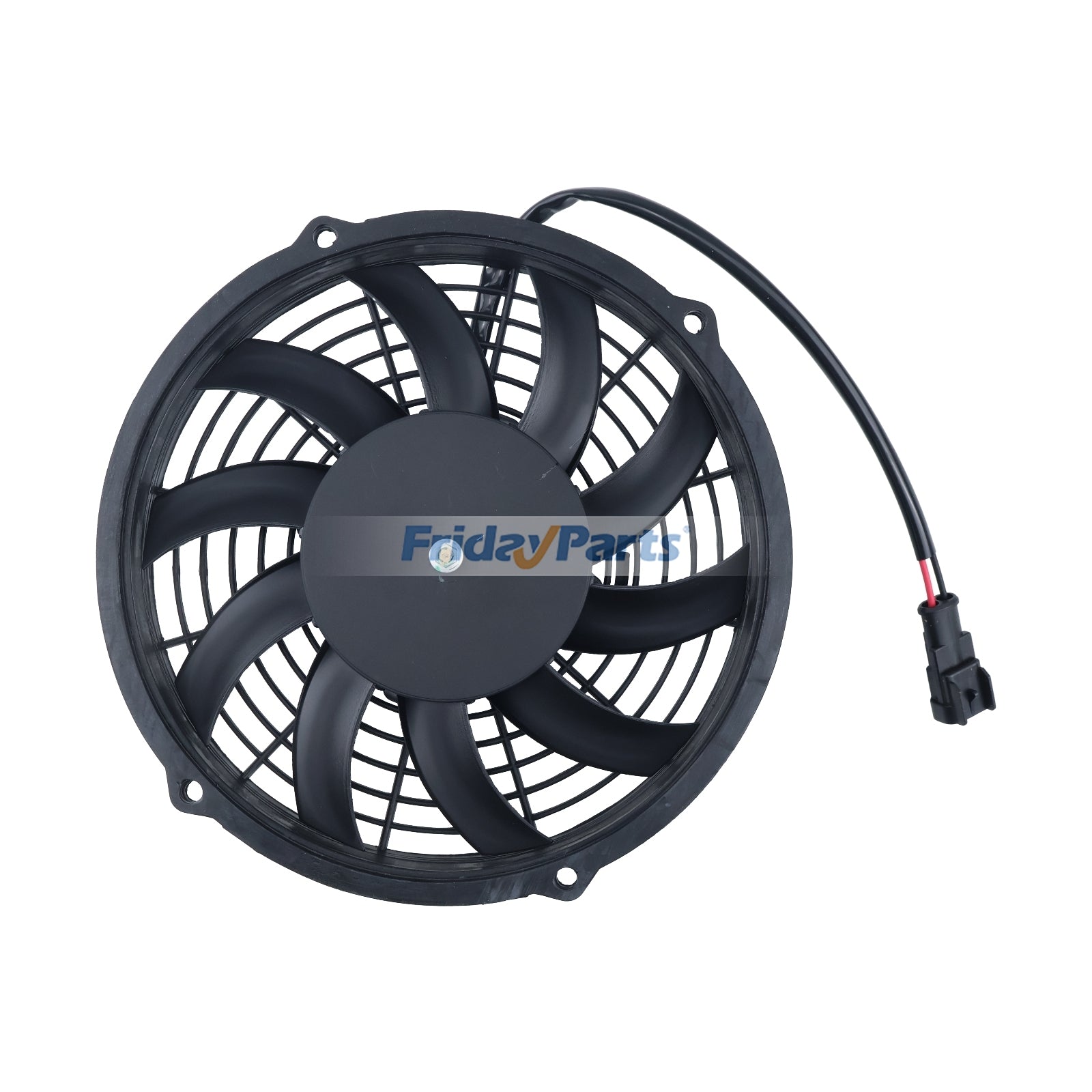 12V Cooling Fan 6680160 for Kubota Engine D1005 Bobcat Skid-Steer S70 463 Mini Track MT52 MT55 MT85 MT100 Loader