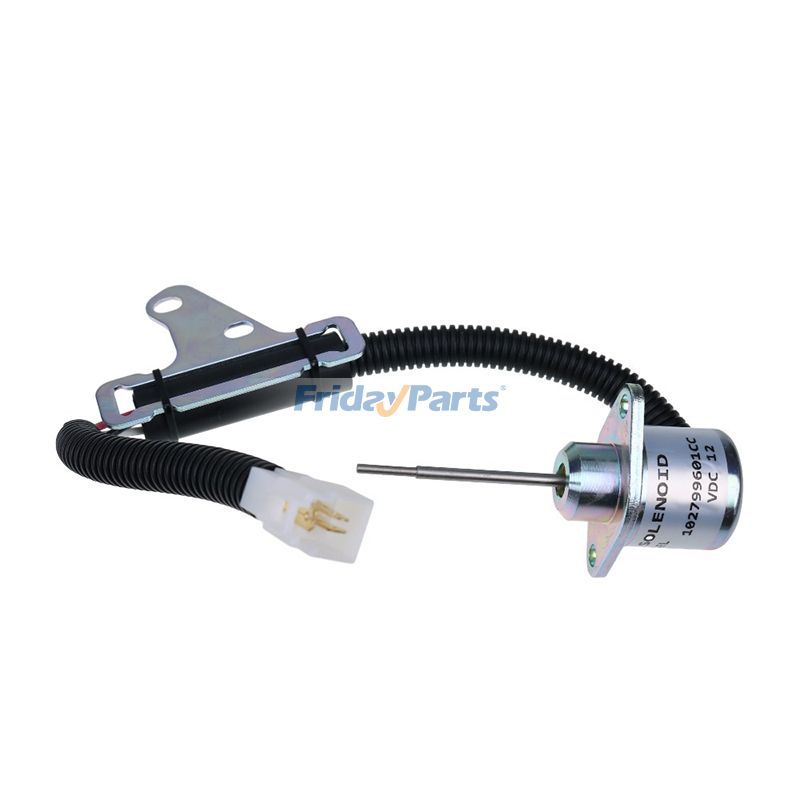 12V Shutoff Solenoid 102799601CC for Kubota Engine D722 Bobcat Utility Vehicle 2200 2200S 2300