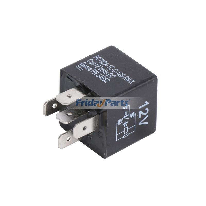 12V SPDT Relay 34052GT for Genie Telescopic Boom Lift S-40 S-45 S-60 S-65 S-80 S-80X S-85 S-100HD S-120HD