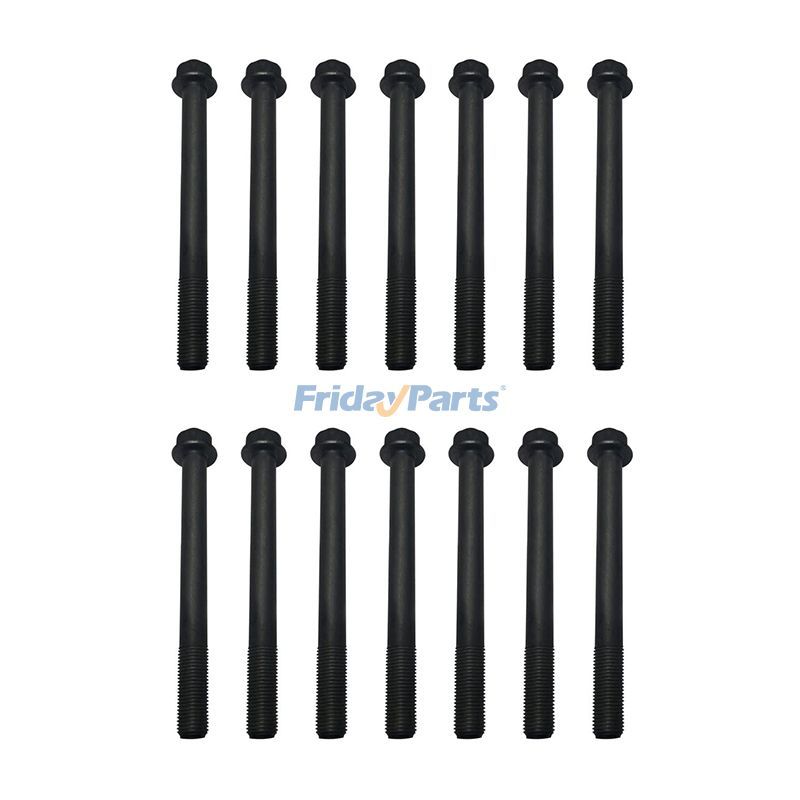 14Pcs Cylinder Head Bolt 25-15024-00 for Kubota D1105 Carrier CT3.69 CT3-69-TV Engine