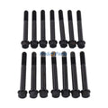 14Pcs Cylinder Head Bolt 6653804 for Kubota Engine D1402 V1902 Bobcat Loader 645 643 1600 743 Excavator 325 331 231 225