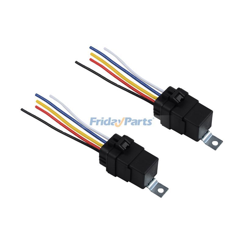 2 Pieces 12V 40A Relay with Adapter 84411012 for New Holland 660 CASE 2090 2290 2590 4490 4690 4890 955 760 860 W11B