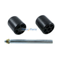 2 Pieces Deck Roller With Shaft Rod M113955 M111134 for Yanmar 3TMN72 3TNV88 Kawasaki FD501V Engine John Deere 1570 X700 S2554 GX325 S2048