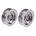 2 Pieces Flat Idler Pulley GY22172 for Briggs & Stratton Engine 441577 445577 44M777 John Deere Tractor S100 S160 X105 X110 X140