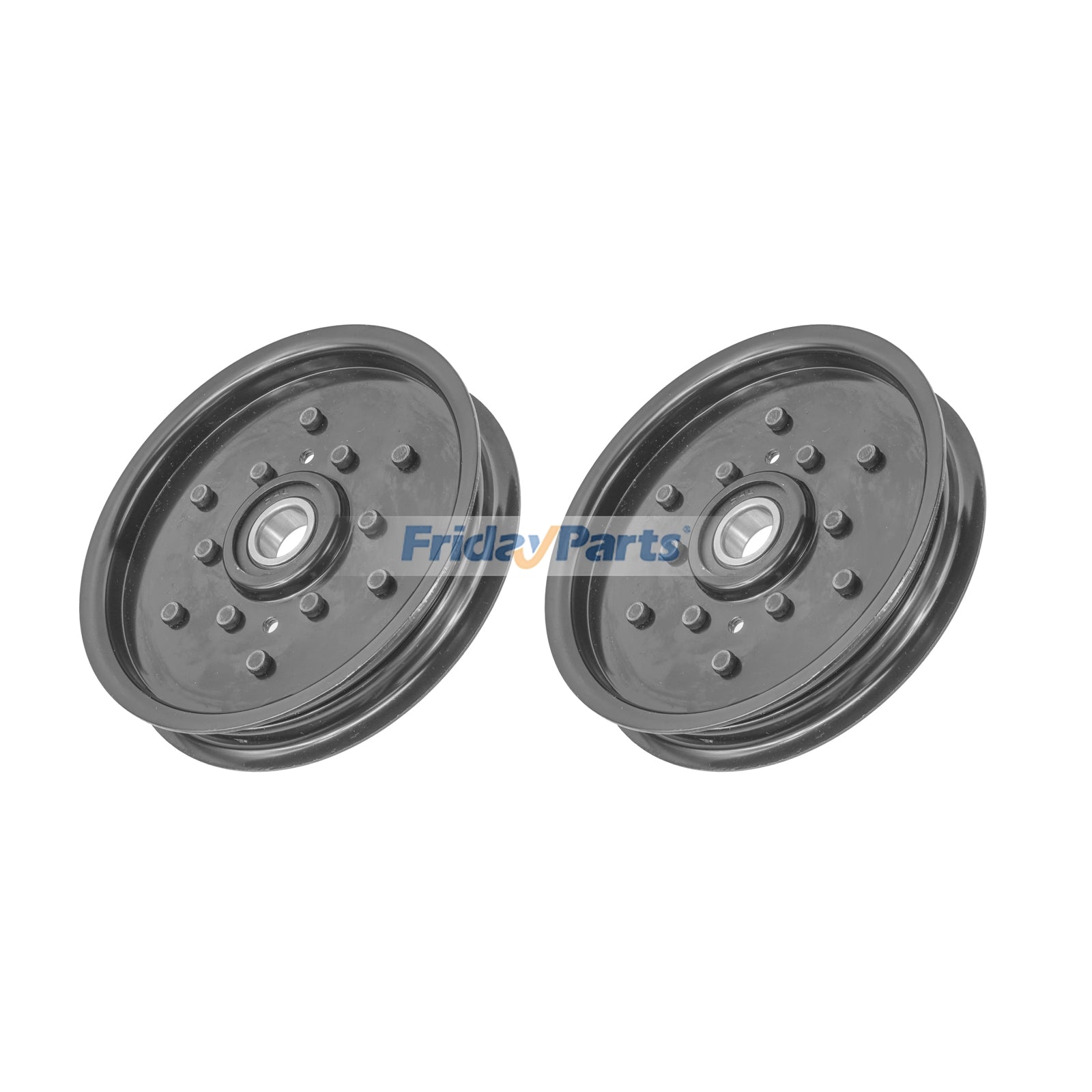 2 Pieces Idler Pulley AM106627 for John Deere Lawn Tractor GX255 STX38 STX46 X585 X590 X595 X749 G100 GT242