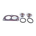 2 Pieces Thermostat With Gasket AR48675 RE501052 RE506374 3042303R92 for John Deere Excavator 110 120 490 595 890 892 160LC 200LC 230LC