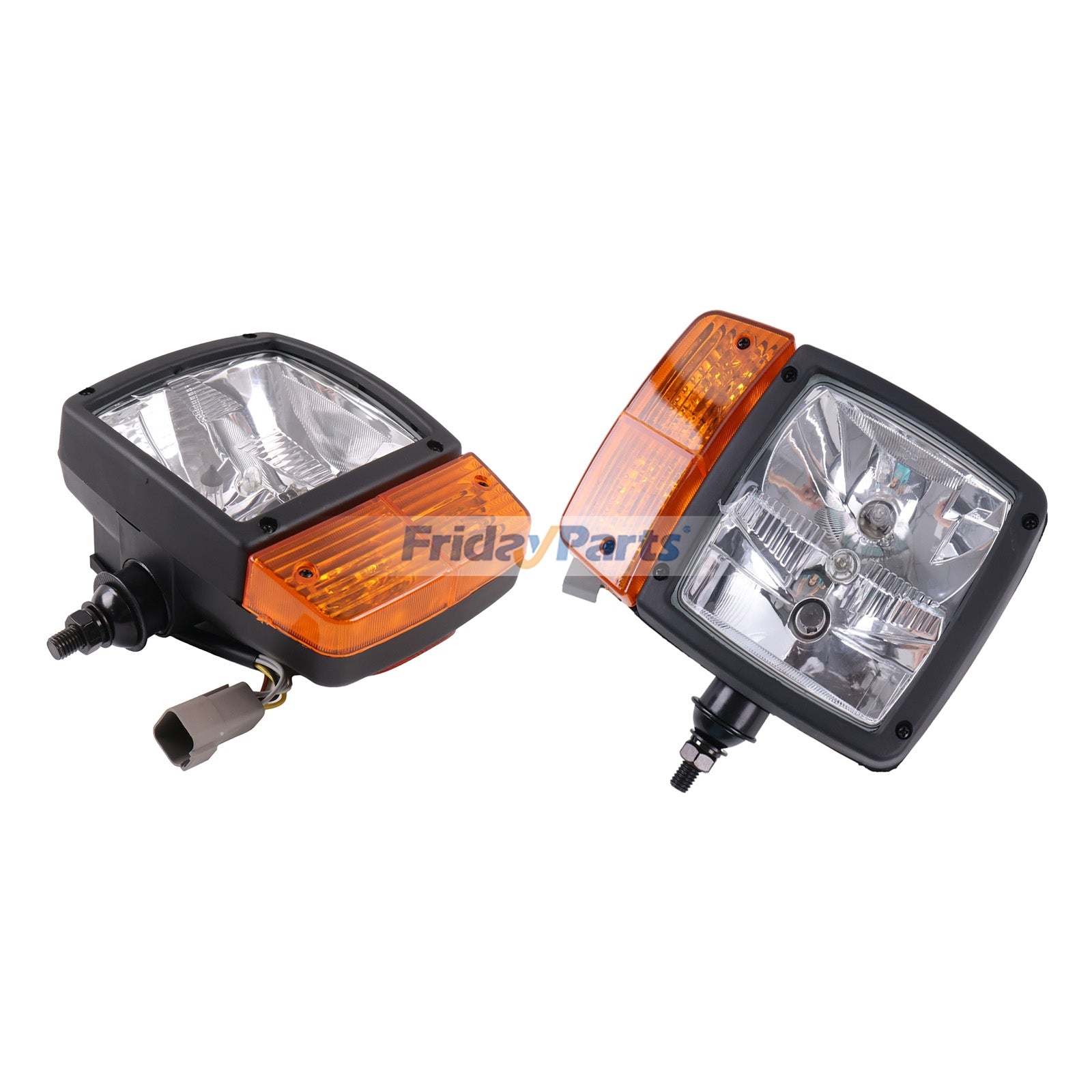 24V Left & Right Headlamp 51455697 51455700 for CASE Loader 521D 521E 521F 521G 621D 621E 621F 621G 721E 721F 721G 821C 821E 821F