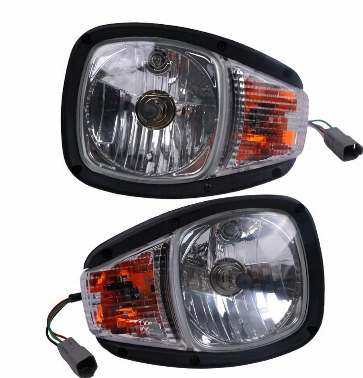 24V A Pair Headlight 195-0192 195-0191 for Caterpillar CAT Engine 3054C 3044C C4.4 3054 Loader 906H 907H 908H