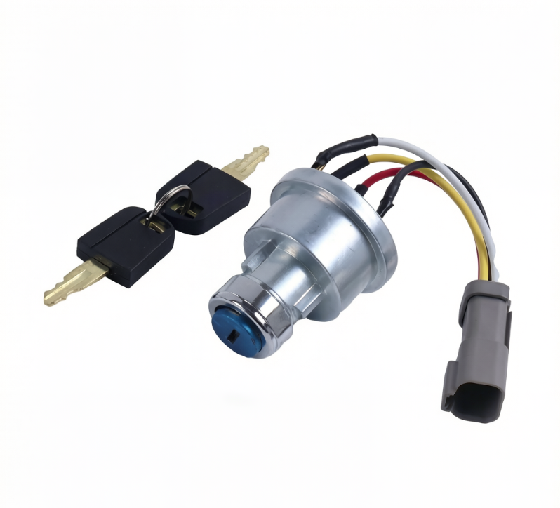 Ignition Switch 142-8858 With 2 Keys for Caterpillar CAT Loader 906 257B 267B 268B 420D