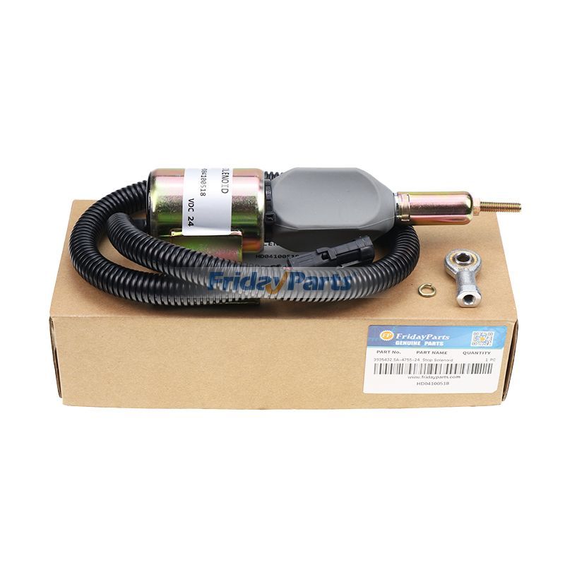 24V Fuel Shutoff Solenoid 3935432 3939703 SA-4892-24 for Cummins Engine 6B5.9 6BT5.9