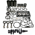 D905 Engine Standard Overhaul Rebuild Kit and 3 Pieces Connecting Rod with Crankshaft for Kubota KH41 KH51 KH61 B1600 BX23D BX25 GB15