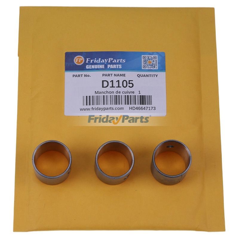 3Pcs Connecting Rod Bushing 6698624 for Kubota Engine D1005 D1105 V1505 Bobcat Excavator 425 428 E25 E26 Loader B100 B200 B250 BL275 463 553 S100 S70