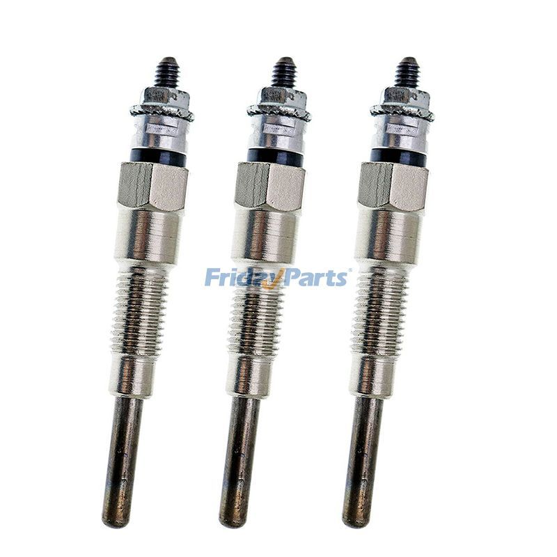 3Pcs Glow Plug 6670470 for Kubota D722 D902 D1005 D1105 Bobcat S100 MT50 MT52 MT55 320 321 322 428 453 E08 E10 E14 E16