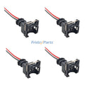 4-EV1 Fuel Injector Connectors Plug Clip Pigtail Quick Disconnect for BMW Daewoo Dodge Mercedes-Benz Mitsubishi