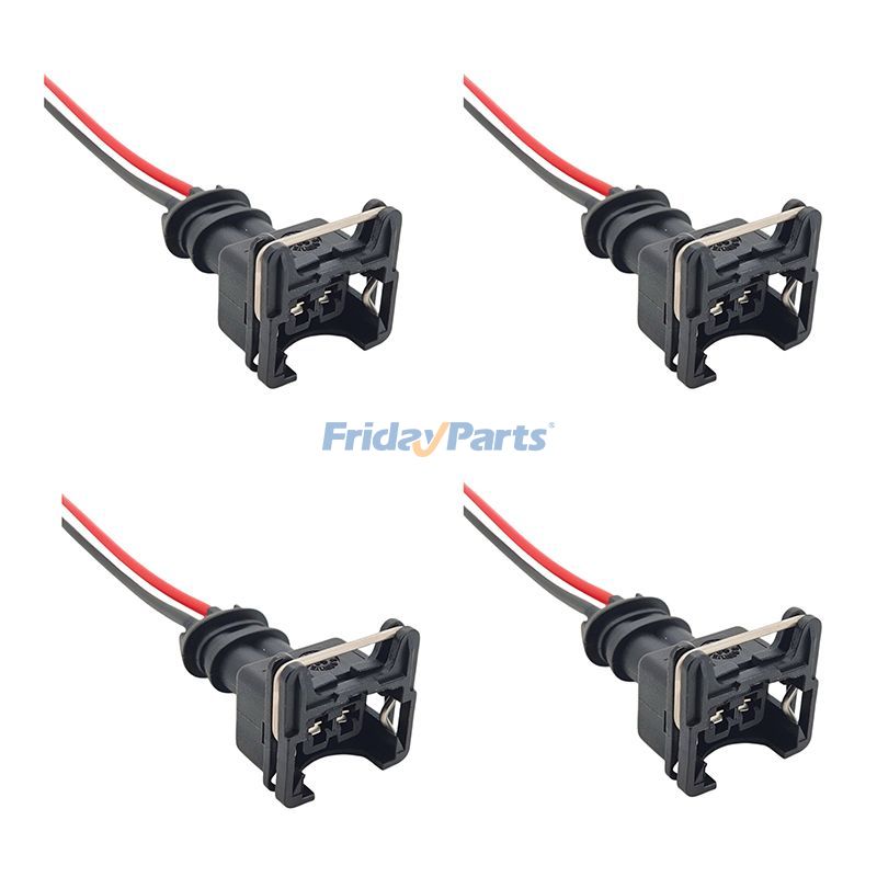 4-EV1 Fuel Injector Connectors Plug Clip Pigtail Quick Disconnect for BMW Daewoo Dodge Mercedes-Benz Mitsubishi