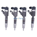 4 Fuel Injectors 0445110610 0445110451 32K6100010 32K6100011 for Mitsubishi Engine D04EG