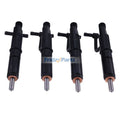 4 Pcs Fuel Injector 6646906 for Isuzu Engine 4JB1 Bobcat 843 853 1213 Mustang 960 2060 Loader