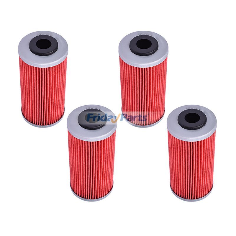 4 Pieces Oil Filter HF611 for Motorcycle Husqvarna 2011-2014 TE449 TE511 Sherco 2018-2021 250 SEF-20R Factory BMW 2009-2012 G450 X