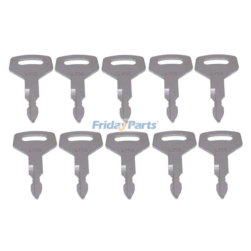 Key K250 for Kobelco Kawasaki MDI-Yutani New Holland CASE Excavator Heavy Equipment