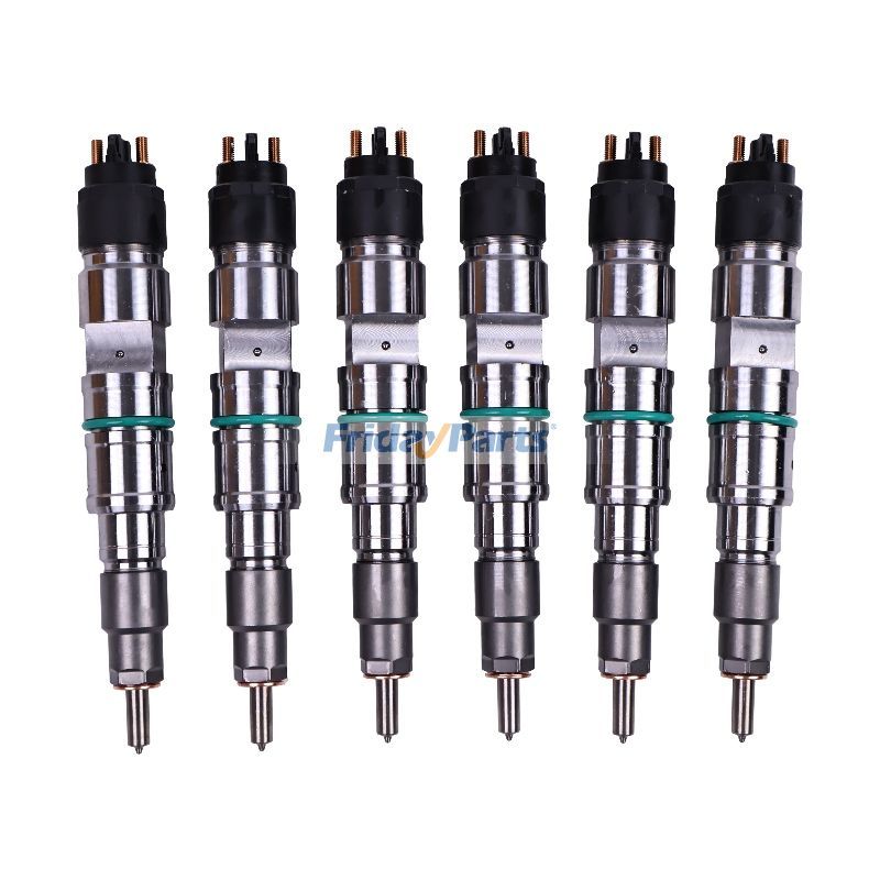 6 Pcs Replacement for Bosch Fuel Injector 0445120145 65.10401-7005 for Doosan Daewoo Engine DL08 DL08S