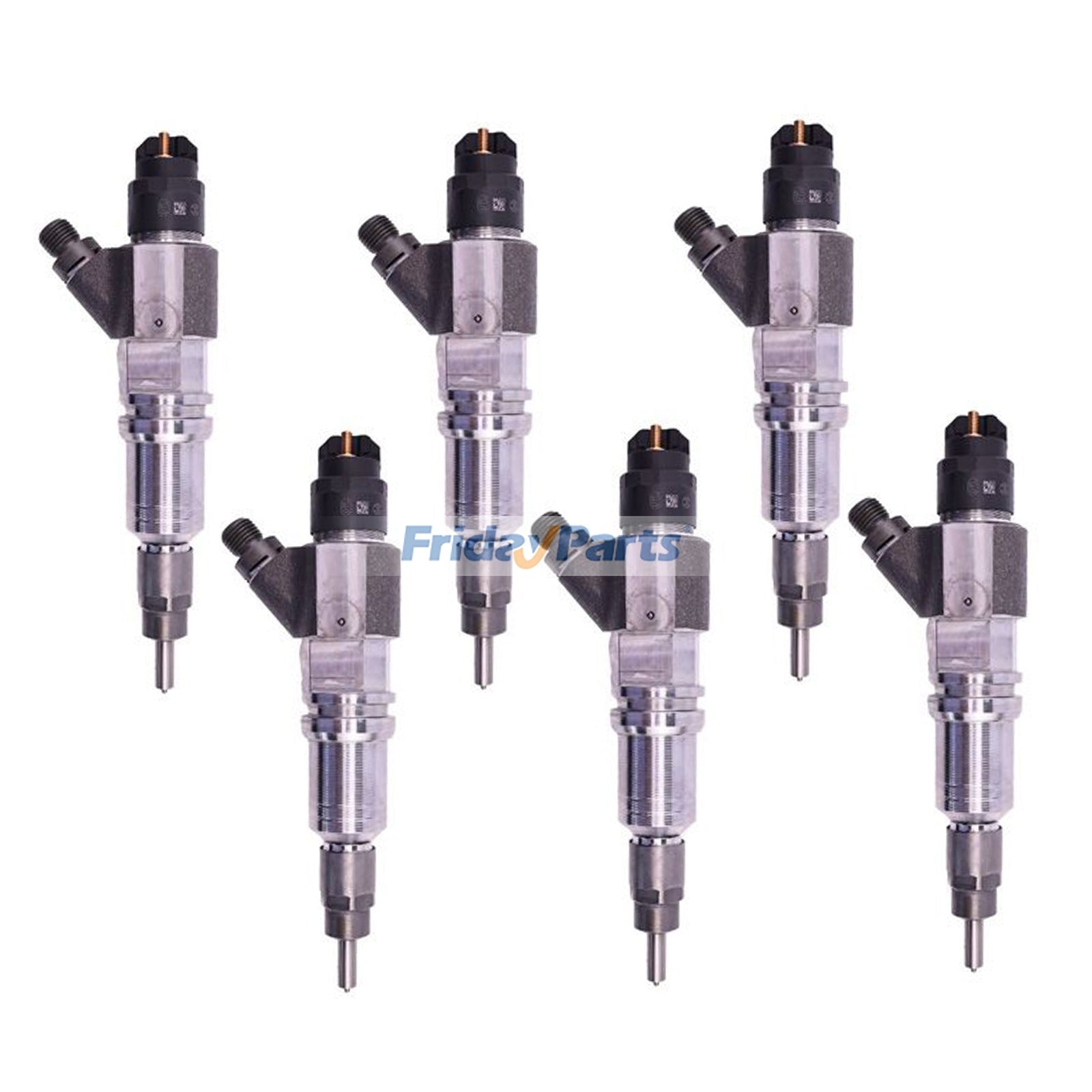 6 Piece Fuel Injector 504194432 0445012092 for FPT/Iveco Engine F2CE9684 New Holland Combine CR10.90 A4 CR9060