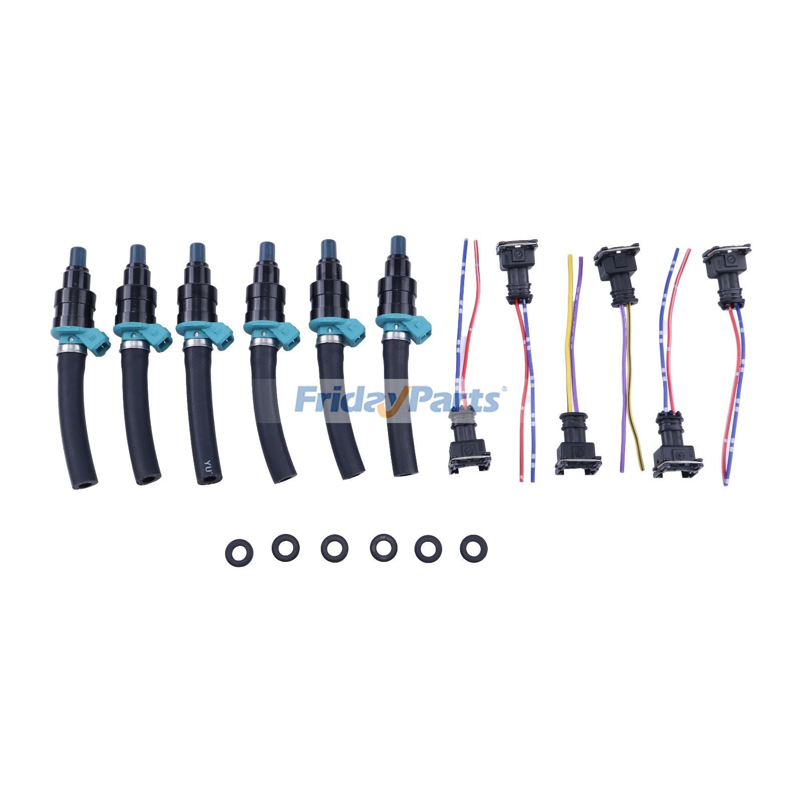 6 Pieces Fuel Injector 0280150036 A0000783423 for Mercedes-Benz 280SEL 450SE 280SEL 4.5L V8