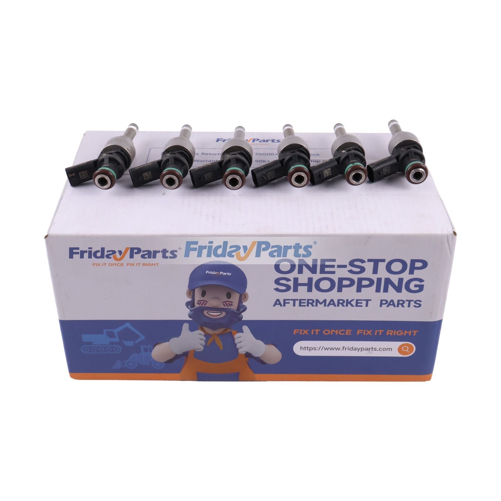 6 Pieces Fuel Injector 06E906036AL for 2009-2017 Audi A4 A6 A7 A8 Q5 Q7 S4 S5 SQ5
