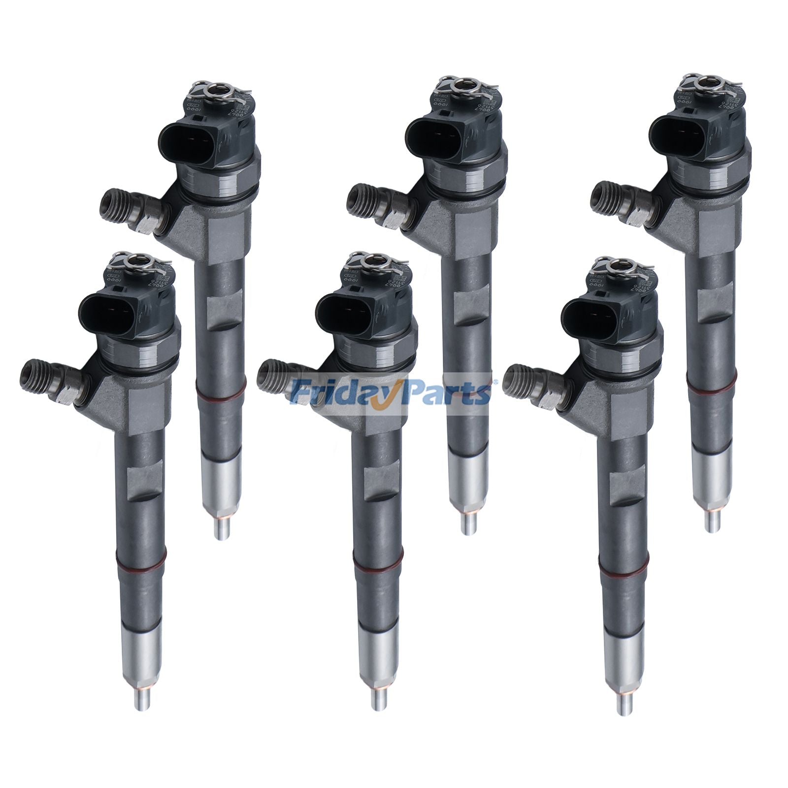 6 Pieces Fuel Injector 13537792096 for BMW 5 Touring M57 2004-2010