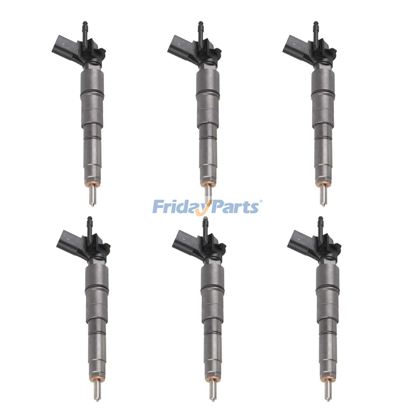 6 Pieces Fuel Injector 13537808094 13537808089 13537809194 for BMW 330 335 530 X3 X5 X6 2006-2012