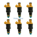 6 Pieces Fuel Injector 13641276149 for BMW 635CSi 735i 535i 525i 528i 628CSi 1981-1987