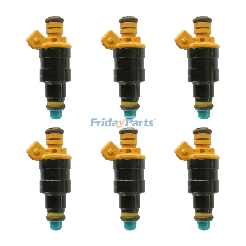 6 Pieces Fuel Injector 13641276149 for BMW 635CSi 735i 535i 525i 528i 628CSi 1981-1987