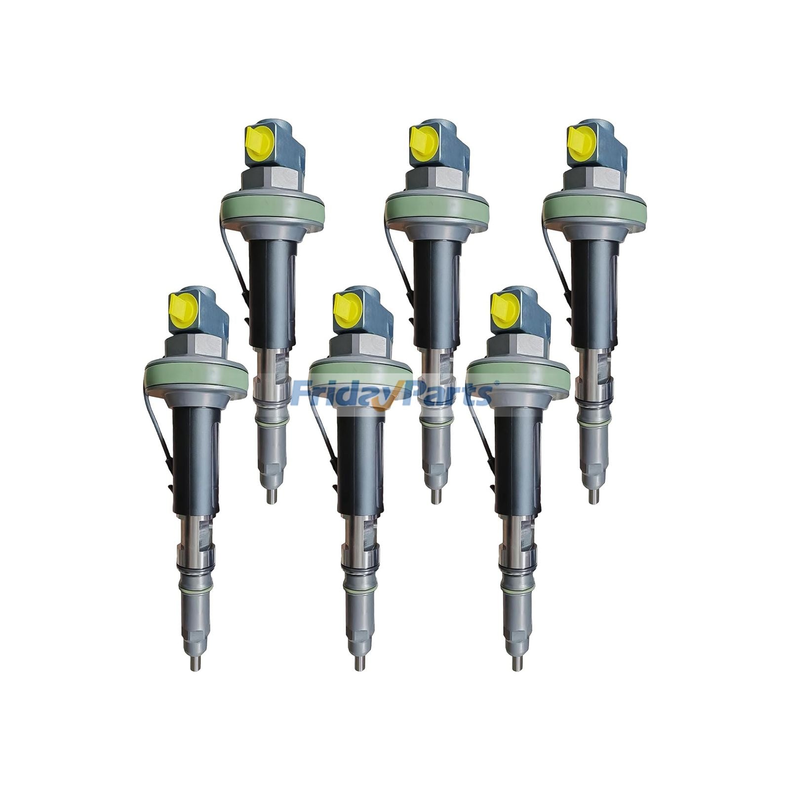 6 Pieces Fuel Injector 5375441 4380190 Y431K06139 for Cummins Engine QSK19 QSK38 QSK50