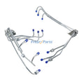 6 Pieces Fuel Supply Tube J909438 J903486 J903489 J903487 J903488 J903490 for CASE Engine RPZ125 6590T Tractor 1150E 1150G 1155E 1896 5140 5150 5240 5250