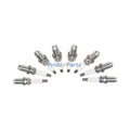 6 Pieces Spark Plug BKR6EQUP for BMW E39 E46 M54 Audi 90 100 A4 A6 Mercedes-Benz Volkswagen Honda Toyota 1984-2008