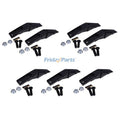 7 Pieces Bucket Teeth Assembly 6737322Y Bobcat Style Bolt on Flush Mount Pin Skid Steer
