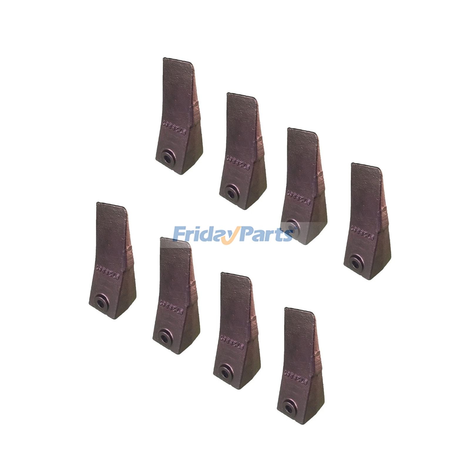8 Pieces Bucket Dirt Teeth 6728801 for Bobcat Style Mini Excavator Skid Steer Loader