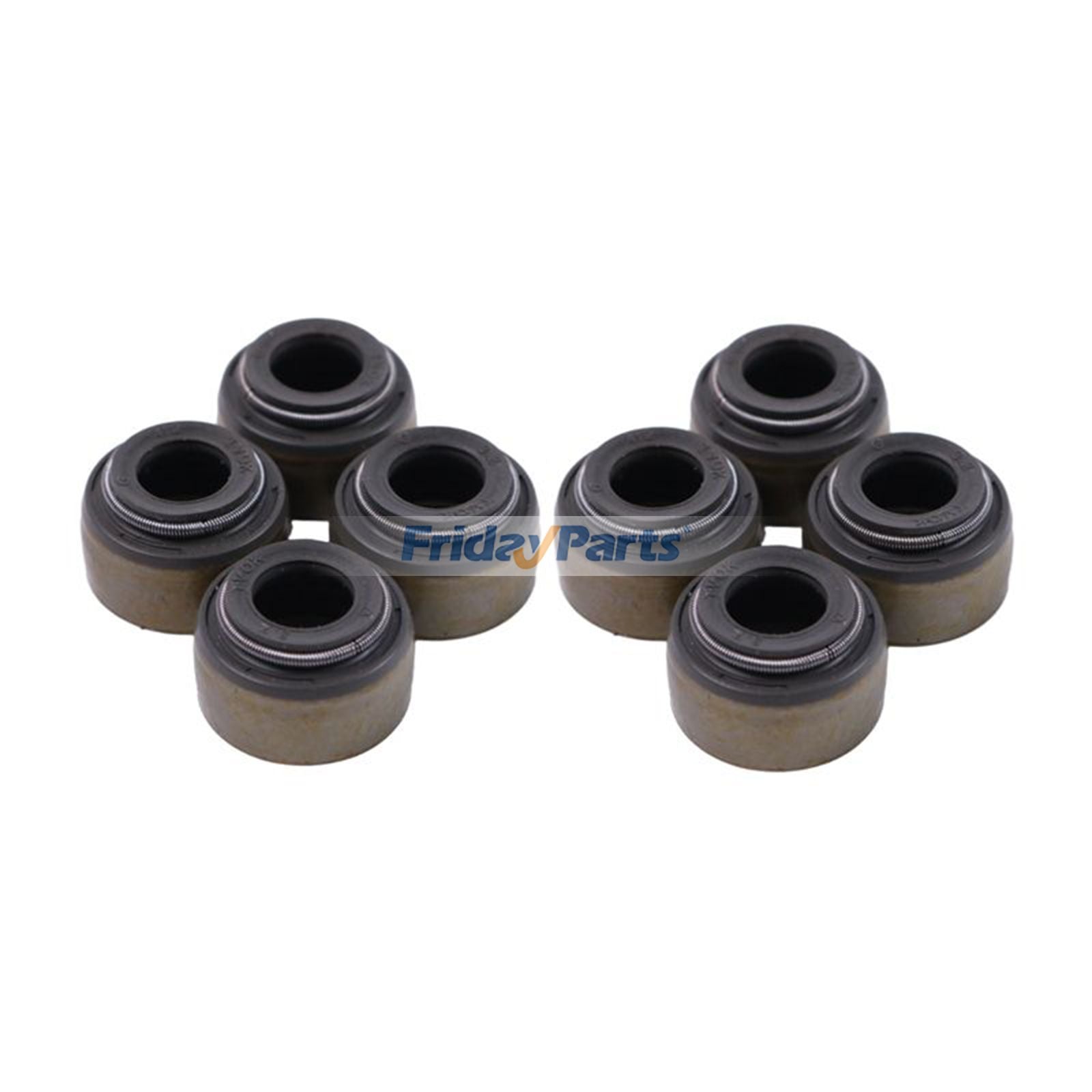 8 Pieces Valve Seal 15221-13153 for Kubota Engine V1702 V2003T V2203 V2403 V3300