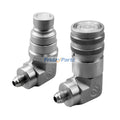 90 Degree Flat Face Coupler Adapter Set 7246782 7246796 for Bobcat Snow Removal Equipment