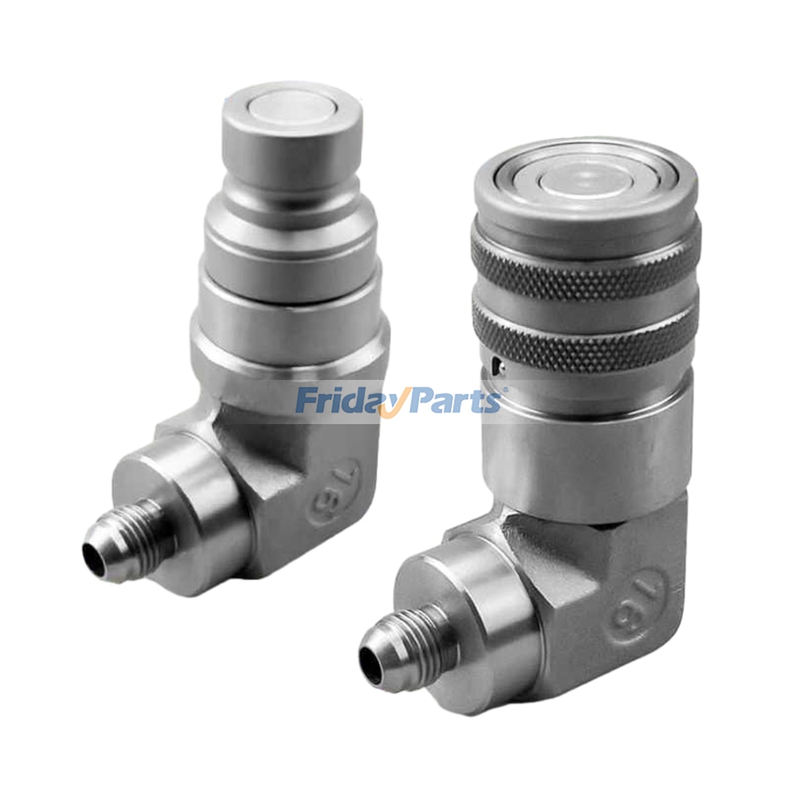 90 Degree Flat Face Coupler Adapter Set 7246782 7246796 for Bobcat Snow Removal Equipment