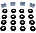 8 Sets Shock Bushing Kit Upper Lower Front Rear Shock Bushing 21-0001 for Arctic Cat 250 300 375 400 454 500 650