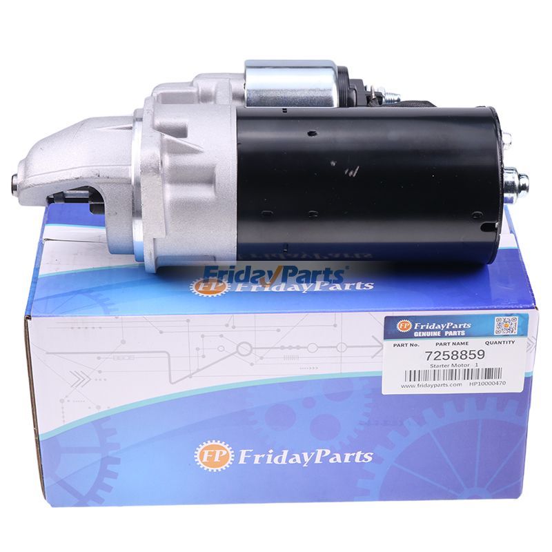 9T 12V Starter Motor 7258859 for Bobcat Utility Vehicle 3400 3400XL 3600 3650