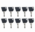 10 Pcs Ignition Keys 14607 for JCB Bobcat Bomag Caterpillar Dynapac Ford Gehl Hamm Hang Moxy New Holland Rayco Skytrak Terex