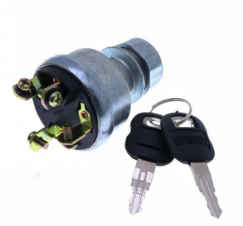4 Wire Ignition Switch With 2 Keys 9G-7641 for Caterpillar CAT Engine 3406C Excavator E303 E304 E305 215B 319D 324D 325B 330B 349D 390D